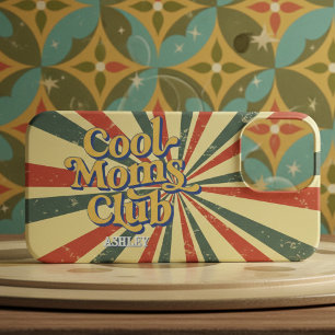 Funda Para iPhone 13 Pro Max Club de Madres Retro Cool Sunburst Tipografía Vint