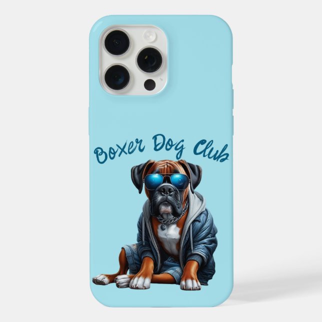 Funda Para iPhone Club del Perro Boxer (Reverso )