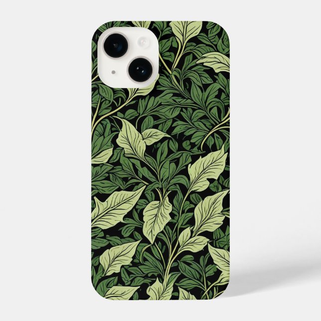 Funda Para iPhone Clúster de vinos en tonos verdes (Reverso )