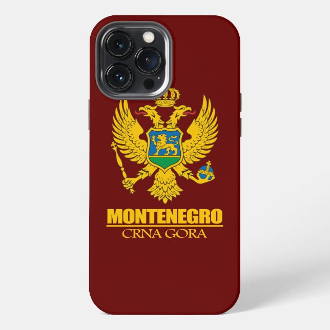 Funda Para iPhone COA de Montenegro (Reverso )