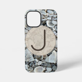 Funda Para iPhone 12 Mini Coastal Shells Initial Case Art