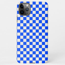 Funda Para iPhone 11Pro Max Cobalt and cream checkerboard pattern