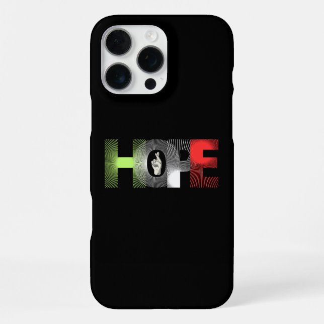 Funda Para iPhone cobertura de esperanza (Reverso )