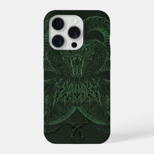 Cobra Art Déco Verde Serpiente Simétrica Ornamen