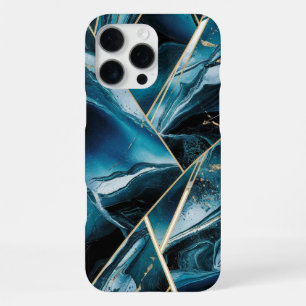 Funda Para iPhone 16 Pro Max Cobre Elegante Teal Gold Opulento Femenino