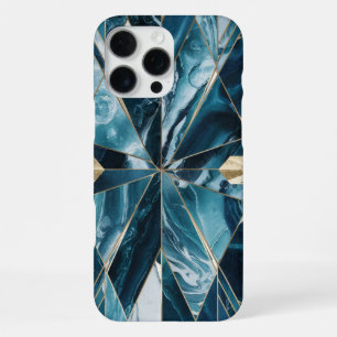 Funda Para iPhone 16 Pro Max Cobre Elegante Teal Gold Opulento Femenino