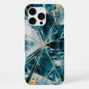 Funda Para iPhone 16 Pro Max Cobre Elegante Teal Gold Opulento Femenino