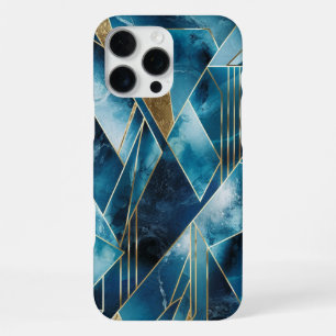 Funda Para iPhone 16 Pro Max Cobre elegante Teal Gold opulento femenino