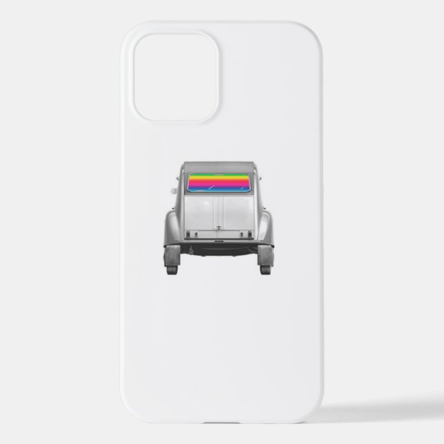 Funda Para iPhone Coche + arcoiris (Reverso )