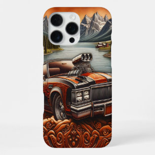 Funda Para iPhone 16 Pro Max Coche de café casero en elegancia natural