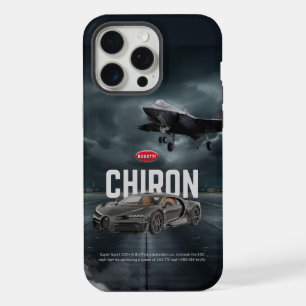 Coche deportivo con estuche para teléfono de fondo
