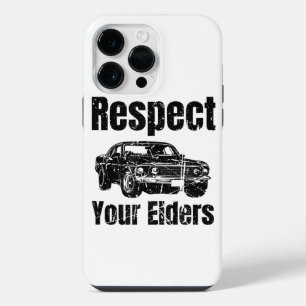 Funda Para iPhone 14 Pro Max Coche divertido - Vintage Respeta a tus mayores Cl