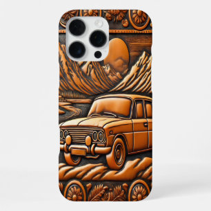 Funda Para iPhone 16 Pro Max Coche viejo en unidad panorámica