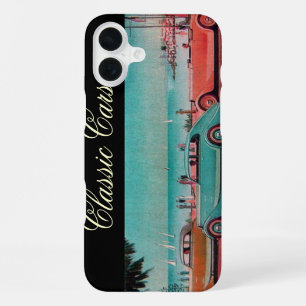 FUNDA PARA iPhone 16 PLUS COCHES CLÁSICOS / ANTIGUOS