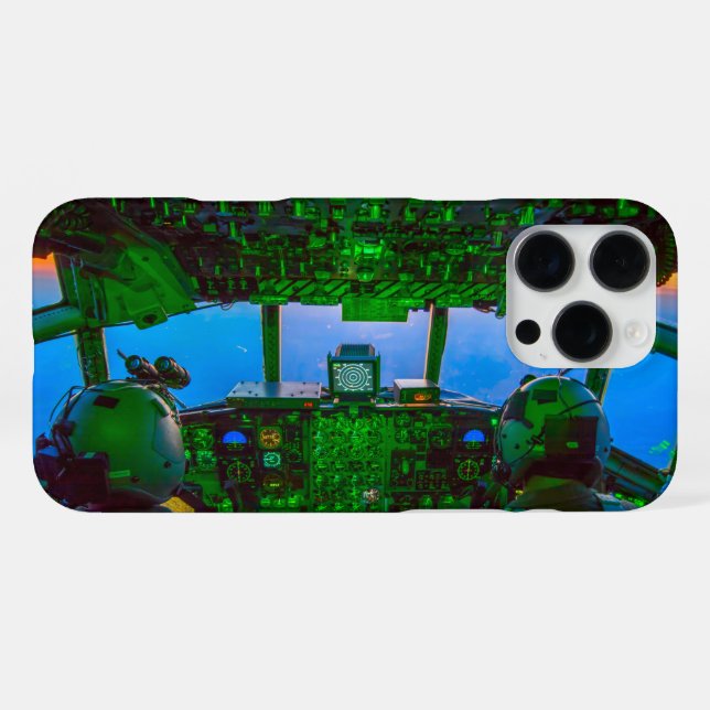 FUNDA PARA iPhone COCKPIT DE HERCULES C-130 (Reverso Horizontal)