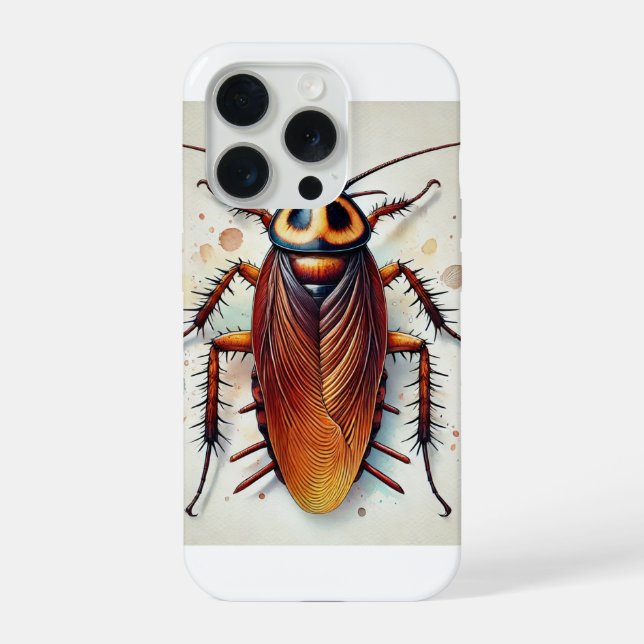 Funda Para iPhone Cockroach 051024IREF234 - Watercolor (Reverso )