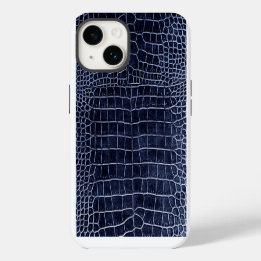Funda Para iPhone 14 Cocodrilo azul de la marina