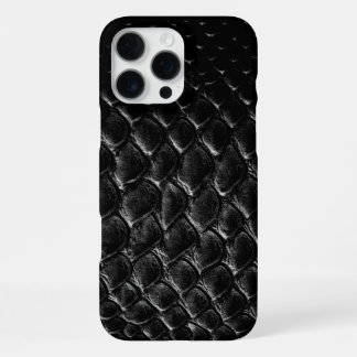 Funda Para iPhone 16 Pro Max Cocodrilo negro moderno