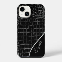 Cocodrilo negro personalizado