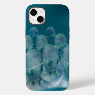 Funda Para iPhone 14 Plus código binario, hombre y comunicaciones digitales