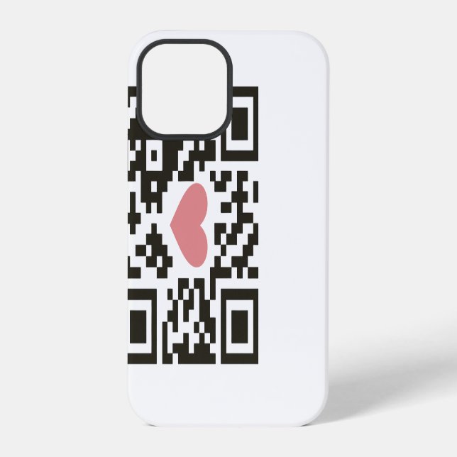 Funda Para iPhone Código de Amor QR (Reverso )