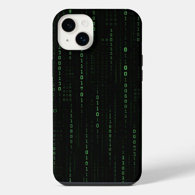 Funda Para iPhone Código de Matrix Verde  (Reverso)