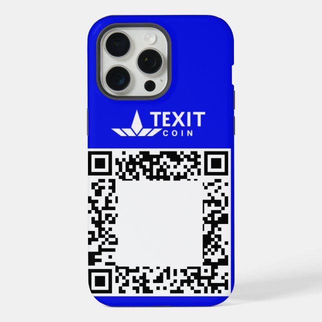 Funda Para iPhone Código QR de la moneda Texit  (Reverso )