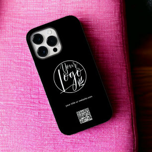 Funda Para iPhone 14 Pro Max Código qr del logotipo corporativo de la empresa e