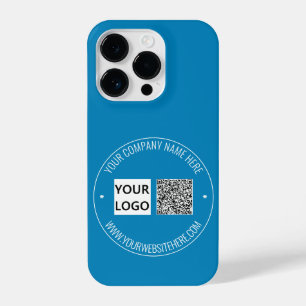 Funda Para iPhone 14 Pro Código QR, logotipo y estuche para iPhone de texto