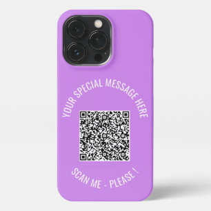 Funda Para iPhone 13 Pro Código QR Tus Colores Mensaje Especial Sorpresa Re