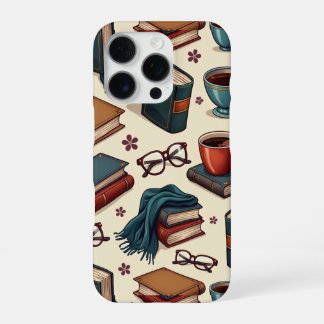 Funda Para iPhone 16 Pro Coffee&  books collection
