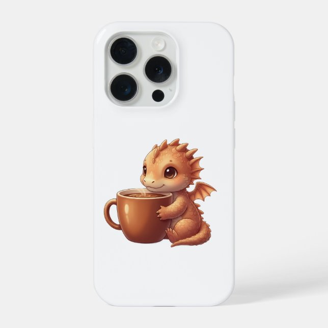 Funda Para iPhone Coffee Lover Dragon (Reverso )