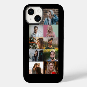 Funda Para iPhone 14 Colaje de fotos personalizado simple moderno 9