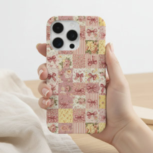 Colcha Floral de Parche de Coqueta con Lazo de Flo