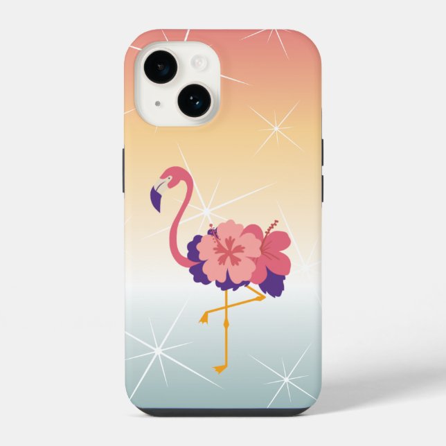 Funda Para iPhone Colección Flamingo Sunset para iPhone / iPad (Reverso )