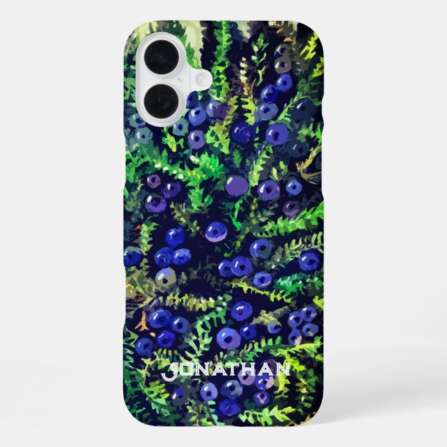 Funda Para iPhone Colectivas de azul silvestre (Reverso )