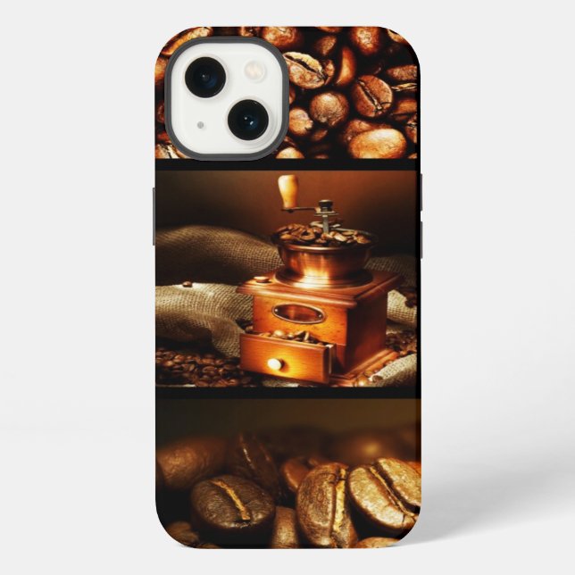 Funda Para iPhone Collage 2 del café (Reverso )