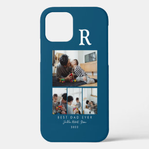 Funda Para iPhone 12 Collage de 4 Fotos Personalizado Mejor Papá del Mu