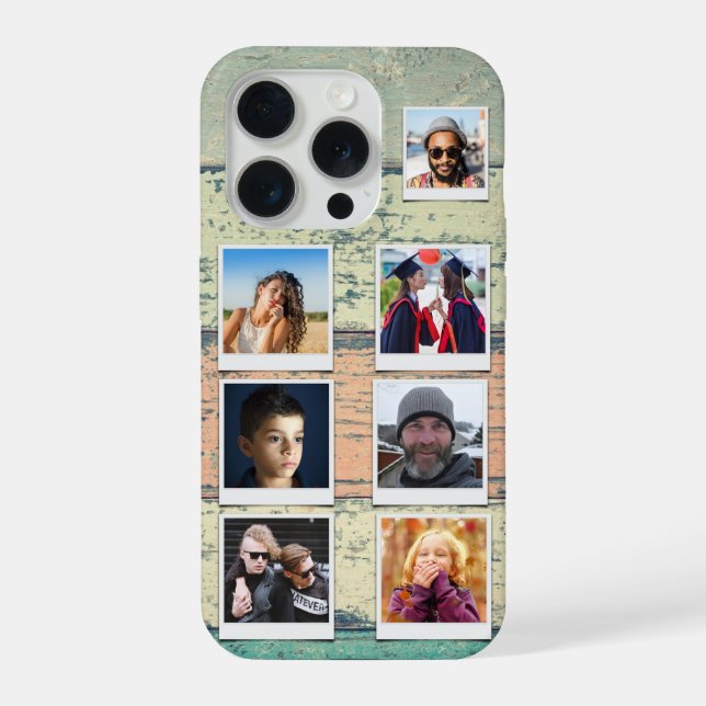 Funda Para iPhone Collage de 7 fotos (Reverso )