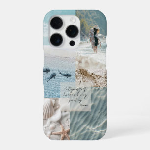 Funda Para iPhone 16 Pro Collage de Babe de Playa Costera Suave Uno-Poema d