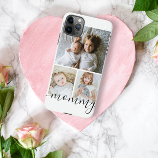 Funda Para iPhone 11Pro Max Collage de fotos de texto y foto personalizado
