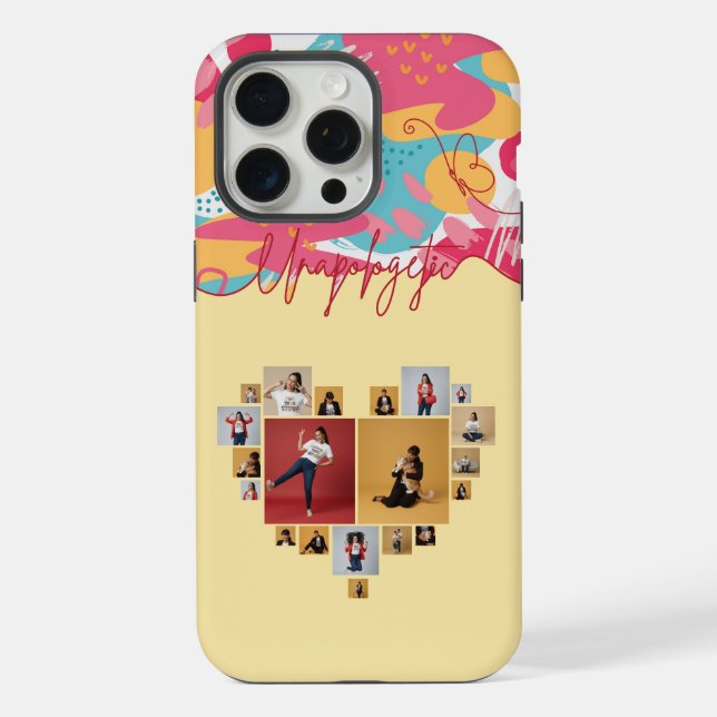 Funda Para iPhone Collage de Fotos Femenino Personalizado sin Discul (Reverso )