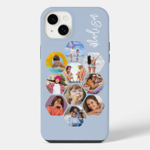 Funda Para iPhone 14 Plus Collage de fotos múltiples personalizadas con nomb
