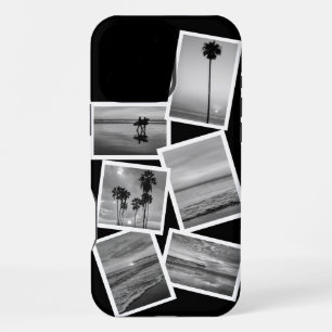Funda Para iPhone 16 Pro Max Collage de fotos personalizadas en blanco y negro