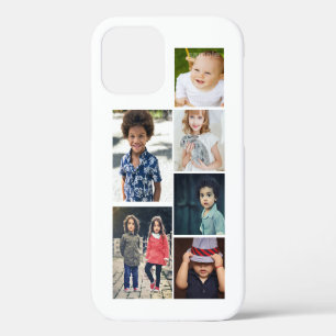 Funda Para iPhone 12 Collage de fotos y texto personalizado