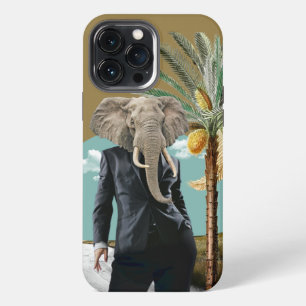 Funda Para iPhone 13 Pro Max Collage de hombre salvaje safari urbano genial