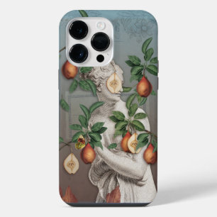 Funda Para iPhone 14 Pro Max Collage de ilustración botánica Diosa Venus 