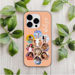 Funda Para iPhone 14 Pro Collage de varias fotos simple moderno personaliza