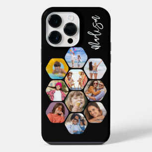 Funda Para iPhone 14 Pro Max Collage de varias fotos Simple Moderno Personaliza