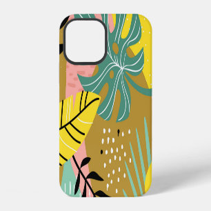 Funda Para iPhone 12 Collage exótico: Patrón de plantas tropicales